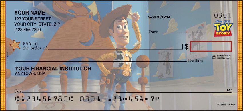 Disney Pixar Toy Story Checks