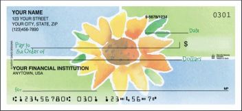 Watercolors Side Tear Design Checks
