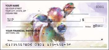 Classic Watercolor Farm Personalized Checks