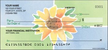 Watercolors Flowers Design Checks